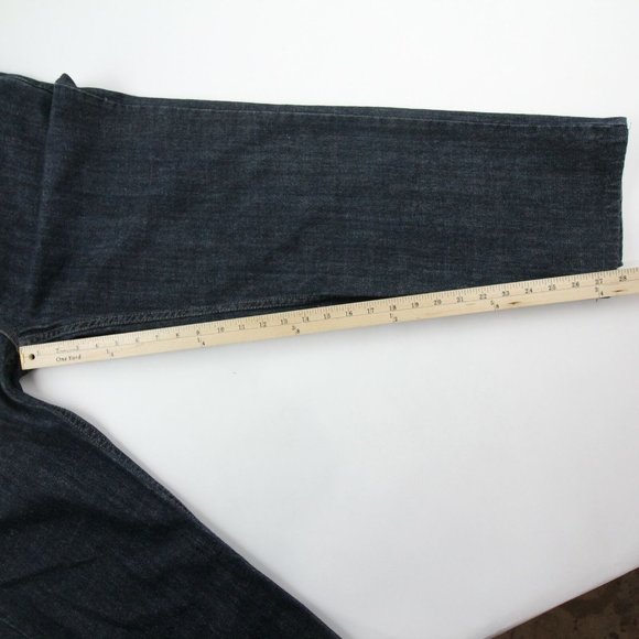 Levis Mens 559 Straight Leg Jeans Dark Wash Denim High Rise Cotton Size 42x34 - Picture 6 of 12